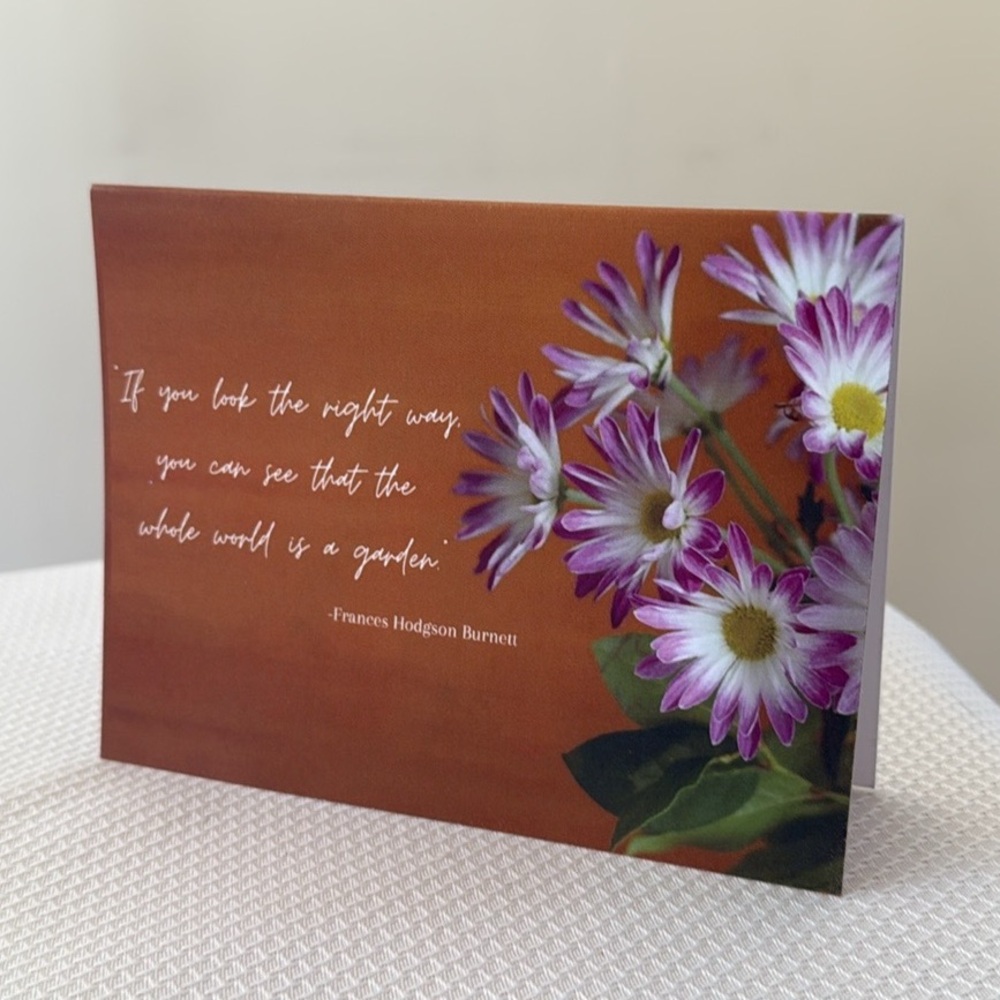 Mums Note Card - Picture 2 of 2